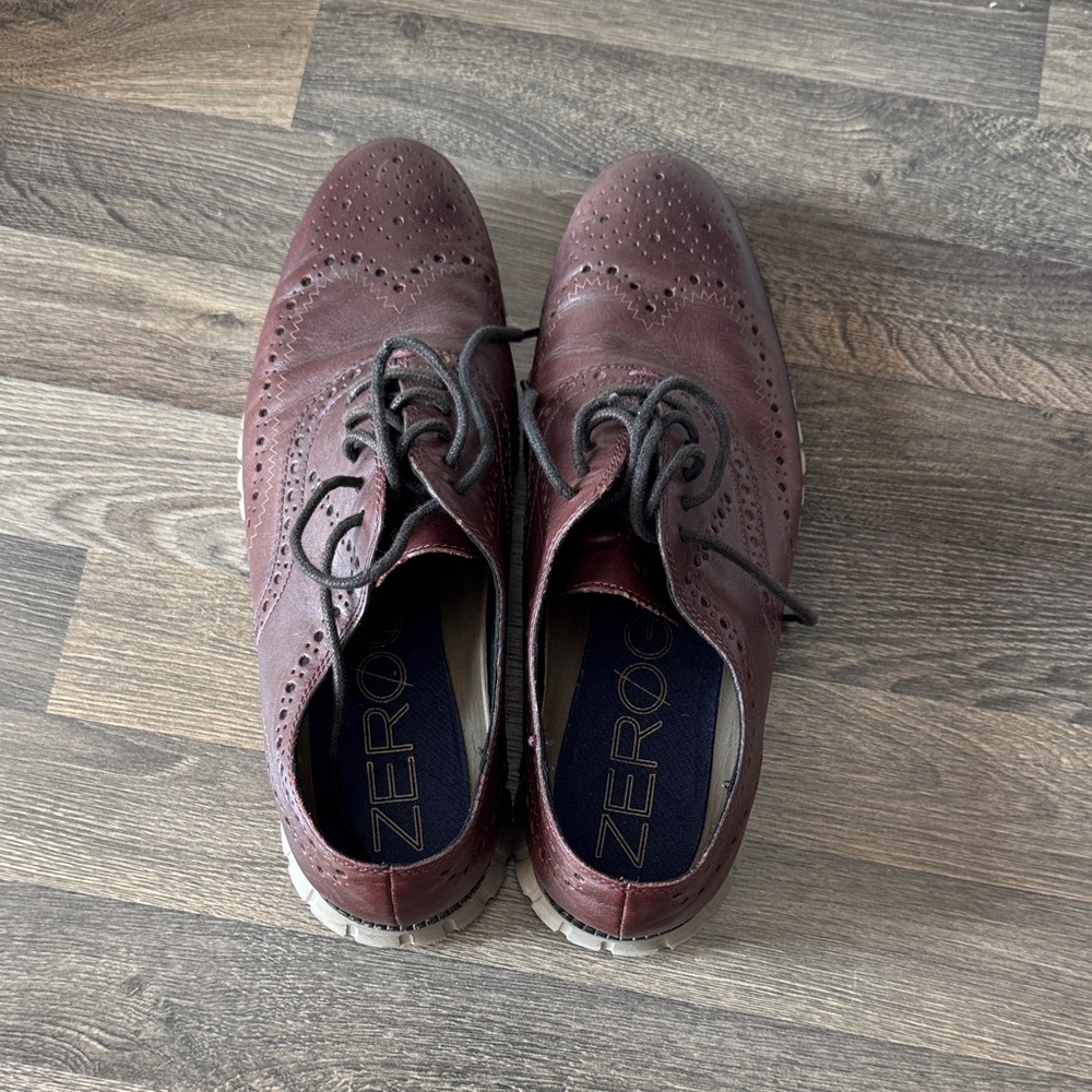 Cole Haan Men's Dark Red Oxfords